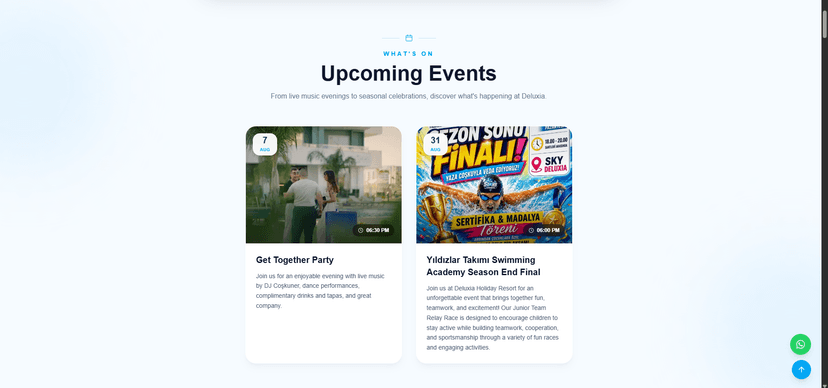 Deluxia Holiday Resort - Upcoming Events