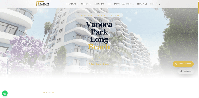 Uzun Group - Project Listing Page